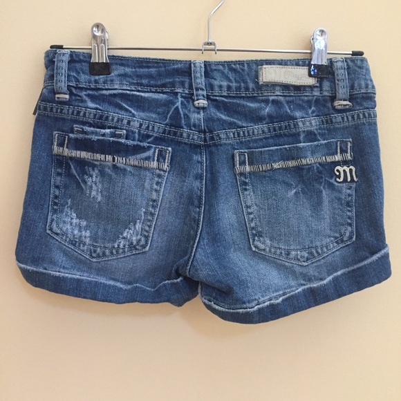 Miss Me Low Rise Distressed Jean Shorts - Picture 2 of 11